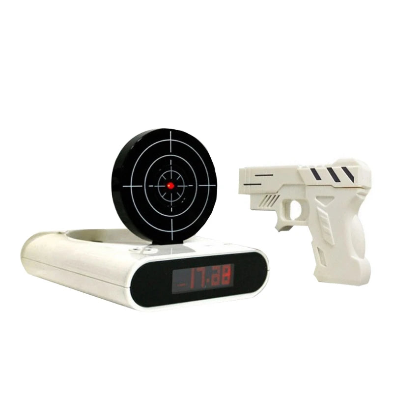 Clock Target Digital Alarm Clock Innovative Toy Used for Home Office Rooms Kids Boys Girls Heavy Sleepers