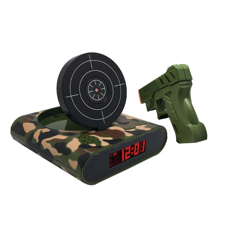 Clock Target Digital Alarm Clock Innovative Toy Used for Home Office Rooms Kids Boys Girls Heavy Sleepers