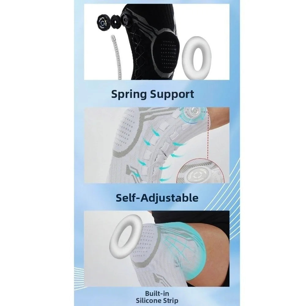 Sports Accessories Adjustable Knee Brace Elastic Unisex Joint Support Non-Slip Lightweight Meniscus Support Football