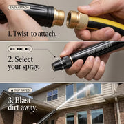 ✨Heavy Duty Adjustable Twist Hose Nozzle Jet Sweeper Nozzle